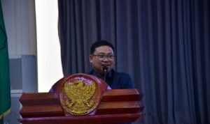 Pejabat (Pj) Wali Kota Palopo, Asrul Sani membuka Sosailisasi E-Catalog, TKDN, dan Coaching Penggunaan Martketplace Bajubodo yang dilaksanakan di Aula Ratona Kantor Wali Kota Palopo pada Kamis, 26 Oktober 2023. (ist)