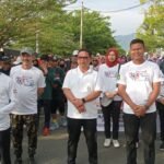 Dandim 1403 Palopo Bersama Pj Wali Kota Lepas Peserta Jalan Sehat Hari Guru Nasional