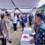 Pj Bupati Pringsewu Tinjau TPS di Tiga Kecamatan