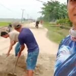 Kades Panca Arga Ajak Warga  Perbaiki Jalan Penghubung Asahan-Batubara