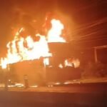 Bus dari Luwu Timur Tujuan Makassar Terbakar di Pangkep, Kerugian Capai Rp1 Miliar