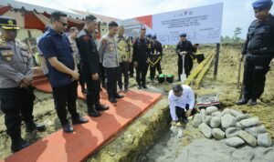 Peletakan Batu Pertama Flat Batalyon D Pelopor Brimob Polda Sulsel di Luwu, Bupati Patahuddin: Tingkatkan Kamtibmas di Masyarakat