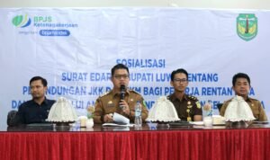 Wabup Dhevy Bijak Tegaskan Komitmen Pemkab Luwu Lindungi Pekerja Rentan Desa dengan BPJS Ketenagakerjaan