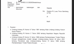 Soal Dugaan Korupsi Rp1,6 Miliar, Polda Sulsel Panggil Direktur Perseroda Lutim
