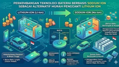 Perkembangan Teknologi Baterai Berbasis Sodium Ion Sebagai Alternatif Murah Pengganti Lithium Ion